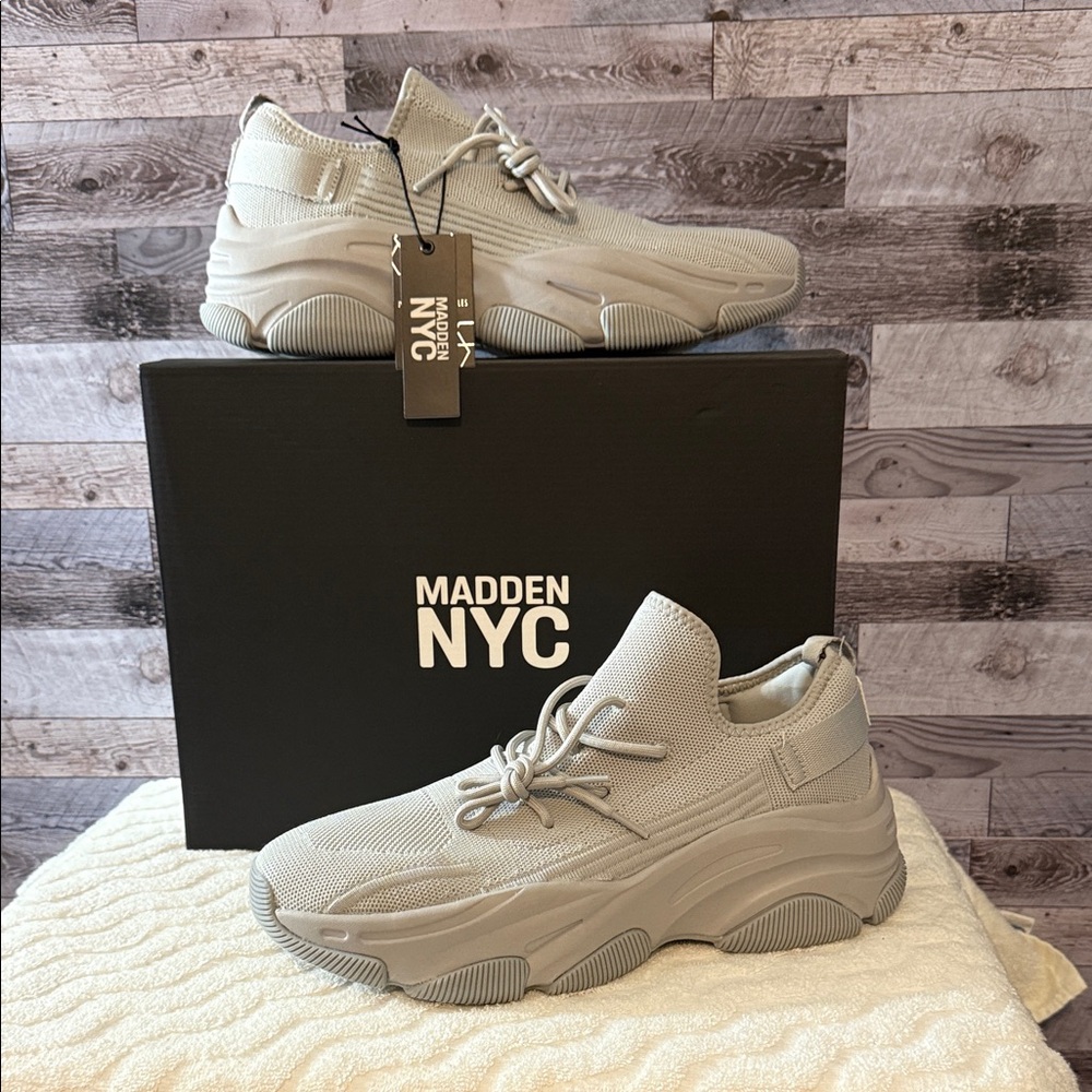 NWB! Madden NYC Gray Sneakers